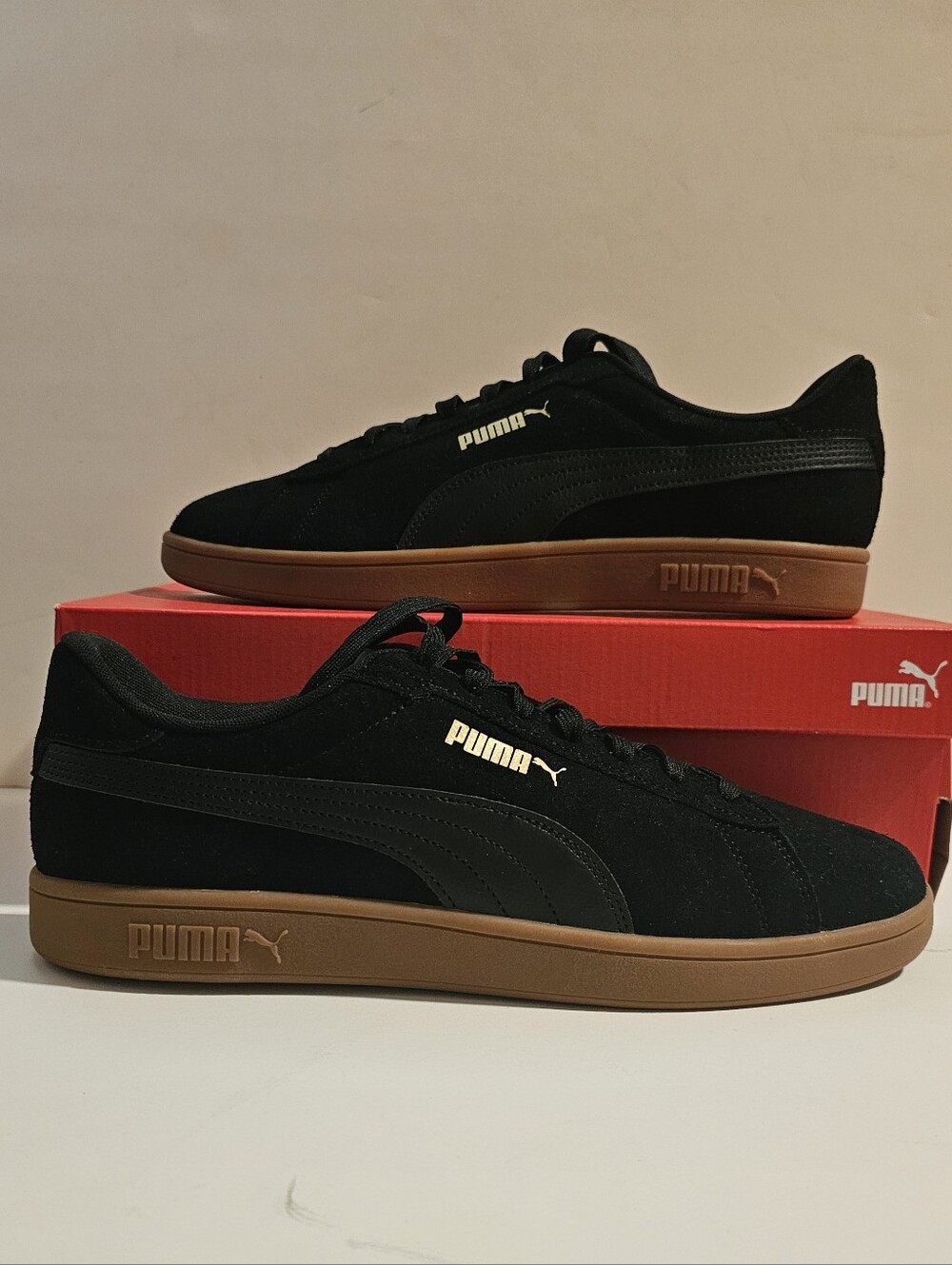 PUMA Smash 3.0 / Black Suede / Gum Sole 📍RARE SZ 12 📍39098410